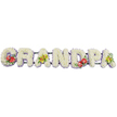 This photograph captures a personalised funeral tribute spelling "GRANDPA" in large, three-dimensional floral letters, carefully arranged to appear as one continuous word against a simple white backdrop. Each of the seven capital letters is densely filled with white chrysanthemums, the many small blooms creating a thick, cushiony surface that feels serene and peaceful, ideal for a final farewell. Around the base of the letters, a subtle trim of light lavender ribbon adds a soft ring of colour, gently outlining each shape so that the word is clearly defined even from a distance in a church, chapel, or crematorium setting in Limehouse. Hidden behind the blooms, dark green bars provide the structure needed to support the arrangement on stands or on a hearse. To introduce colour and individuality, the florist has added four striking sprays. The "G" and "D" bear bold accents of deep red anthuriums, their smooth, heart-shaped spathes reflecting the light and drawing the eye, with central spadices and glossy green leaves emphasising their sculptural form. The first and final "A"s are softened by clusters of yellow-green cymbidium orchids, their long-lasting flowers with intricate throats arranged among rich foliage, offering a gentler, more contemplative feel. Together, these details create a tribute that is both classic and personal, the sort of custom funeral lettering that might be delivered by a local Limehouse florist for a family wishing to celebrate the life of a grandfather remembered from walks along the marina, stories shared near Canary Wharf, or quiet moments at home overlooking the river.